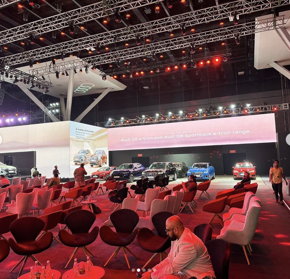 Audi India carbon-neutral event hall