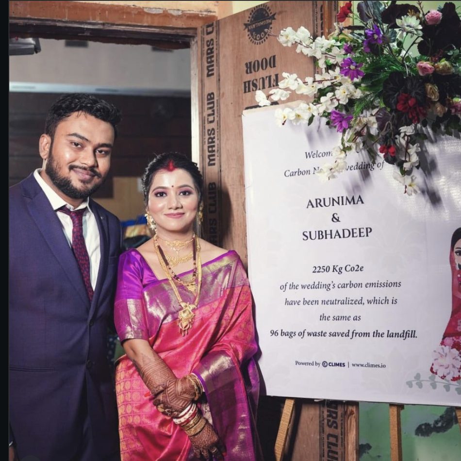 A carbon-neutral wedding by Climes, Arunima and Subhadeep